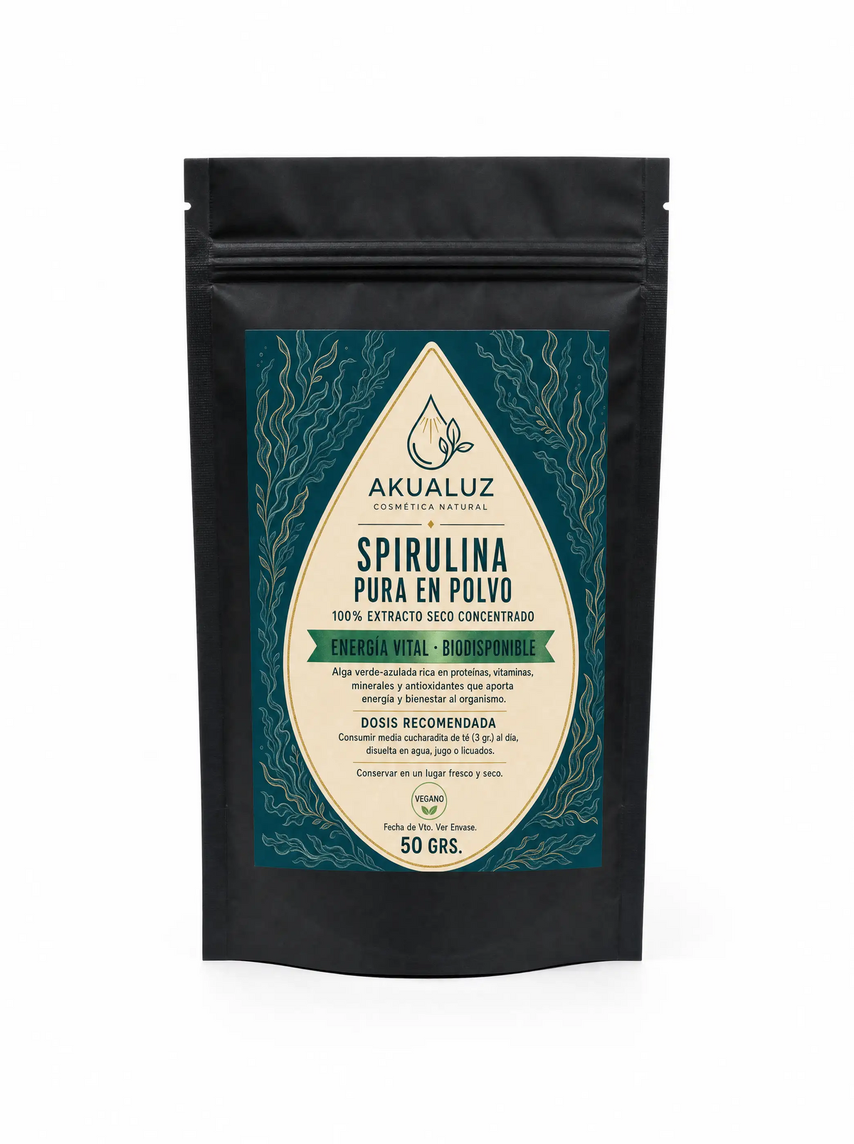 Spirulina Pura en Polvo